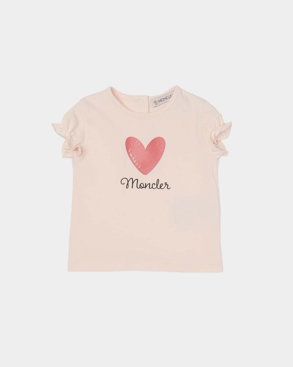 Girl's Heart Logo-Print Short-Sleeve T-Shirt, Size 6M-